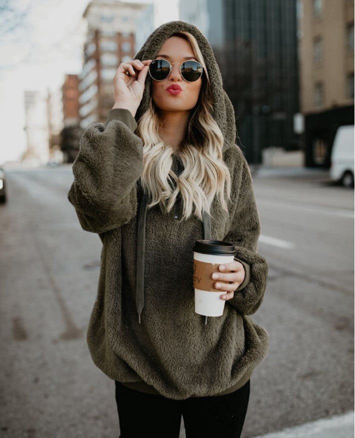 Women's Autumn Warm Fleece Hoodie