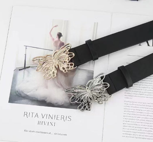 Retro Butterfly Fashion Belt elegance.