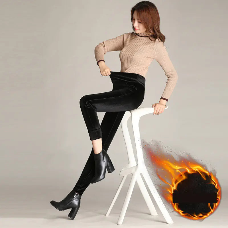 Womens Thick Cotton Trousers.