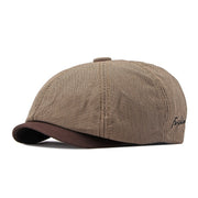 Mens Thin Breathable Octagonal Cap