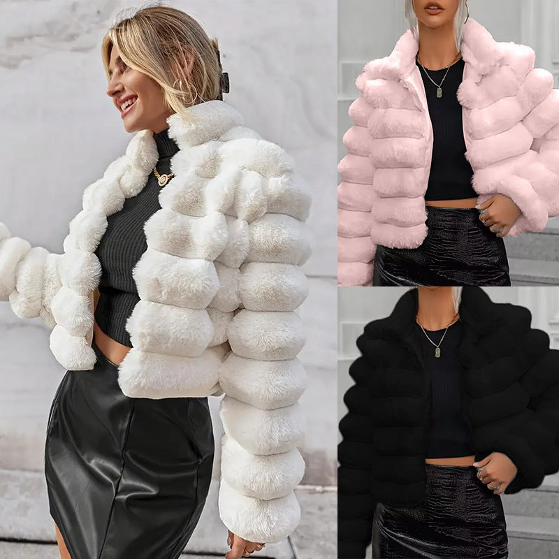 Autumn Imitation Fur Coat Short Women