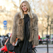 Autumn New Integrated Faux Fur Coat