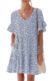 nclook Womens Summer V-Neck Mini Dress – Chic & Stylish outing perfect