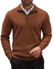 COOFANDY Men’s Slim Fit Quarter-Zip Sweater